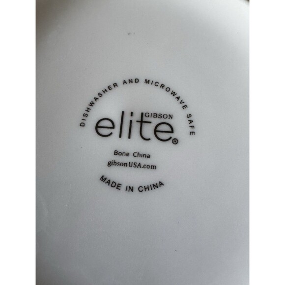 Gibson Elite Cereal Bowl Genuine Bone China Set Of 3 6" White MINT - Picture 9 of 9